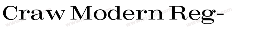 Craw Modern Reg字体转换